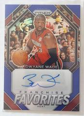 Dwyane Wade [Blue Prizm] #8 Basketball Cards 2023 Panini Prizm Franchise Favorites Signature Prices
