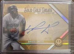 David Ortiz #GGA-DO Baseball Cards 2022 Topps Tribute Solid Gold Greats Autographs Prices