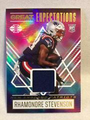 Rhamondre Stevenson #GE-RS Football Cards 2021 Panini Illusions Great Expectations Prices