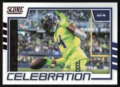 DK Metcalf [Red] Football Cards 2022 Panini Score Celebration Prices
