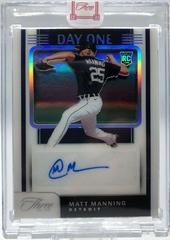 Matt Manning [Holo Silver] #DOA-MM Baseball Cards 2022 Panini Three and Two Day One Autographs Prices