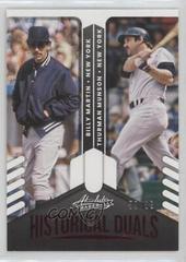 Billy Martin, Thurman Munson [Retail Red] Baseball Cards 2022 Panini Absolute Historical Duals Prices