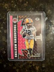 Aaron Rodgers [Pink Fluorescent] Football Cards 2021 Panini Mosaic Touchdown Masters Prices