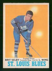 Brit Selby [No Mention of Trade] Hockey Cards 1970 O-Pee-Chee Prices