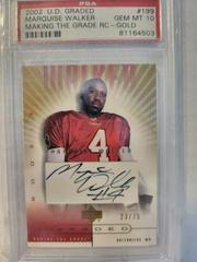 Marquise Walker [Autograph Gold] Football Cards 2002 Upper Deck Graded Prices