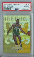 Bill Russell [Gold] #105 Basketball Cards 2012 Panini Crusade Prizm Prices