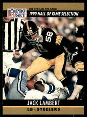 Jack Lambert #27 Football Cards 1990 Pro Set FACT Cincinnati Prices