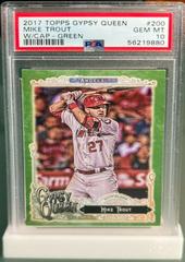 Mike Trout [w/ Cap Green] #200 Baseball Cards 2017 Topps Gypsy Queen Prices