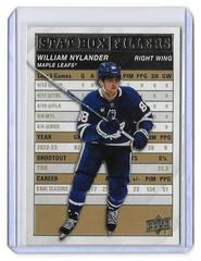 William Nylander [Gold] Hockey Cards 2023 Upper Deck Stat Box Fillers Prices