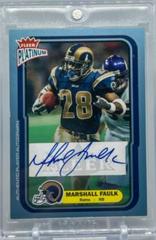 Marshall Faulk [Blue Autograph] #50 Football Cards 2004 Fleer Platinum Prices