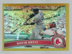 David Ortiz [Gold Refractor] #12 Baseball Cards 2011 Topps Chrome Prices