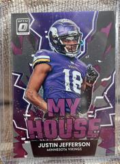 Justin Jefferson [Purple Stars] #MH-8 Football Cards 2022 Panini Donruss Optic My House Prices