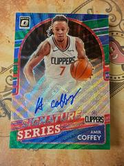 Amir Coffey [Green Wave] #SS-ACF Basketball Cards 2021 Panini Donruss Optic Signature Series Prices
