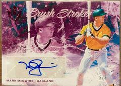 Mark McGwire [Red] Baseball Cards 2022 Panini Diamond Kings Brush Strokes Autograph Prices