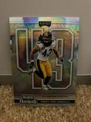 Troy Polamalu [Silver] #BTN-10 Football Cards 2020 Panini Playoff Behind the Numbers Prices