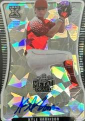 Kyle Harrison [Black Crystal] #BA-KH1 Baseball Cards 2020 Leaf Metal Draft Autographs Prices