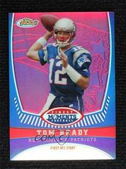 Tom Brady [Refractor] #TB1 Football Cards 2008 Topps Finest Tom Brady Moments Prices