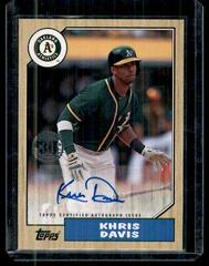 Khris Davis #KD Baseball Cards 2017 Topps Update 1987 Autographs Prices