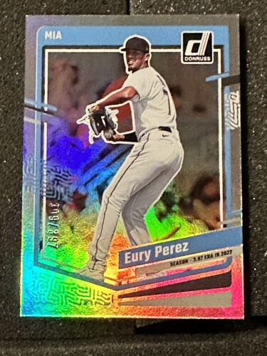 Eury Perez #105 Prices | 2023 Panini Donruss | Baseball Cards