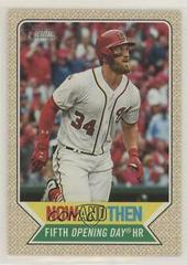 Bryce Harper Baseball Cards 2017 Topps Heritage Now and Then Prices