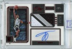 Joshua Primo [Red] Basketball Cards 2021 Panini One and One Rookie Autographs Prices