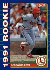 Geronimo Pena #17 Baseball Cards 1991 Score Rookies Prices