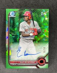 Elly De LA Cruz [Green] #BSPA-ED Baseball Cards 2022 Bowman Chrome Sapphire Autographs Prices