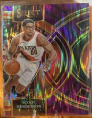 Scoot Henderson [Flash Purple Prizm] #129 Basketball Cards 2023 Panini Select Prices