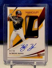 Ke'Bryan Hayes [Patch Autograph Red] #113 Baseball Cards 2021 Panini Immaculate Collection Prices