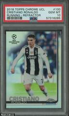 Cristiano Ronaldo [Running Refractor] Soccer Cards 2018 Topps Chrome UEFA Champions League Prices