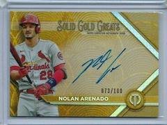 Nolan Arenado #GGA-NA Baseball Cards 2022 Topps Tribute Solid Gold Greats Autographs Prices
