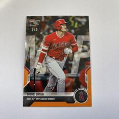 Shohei Ohtani [Orange] Baseball Cards 2021 Topps Now Prices