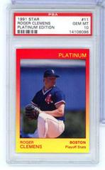 Roger Clemens #11 Baseball Cards 1991 Star Platinum Edition Prices