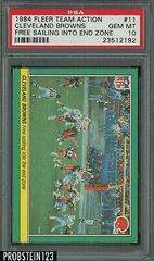 Cleveland Browns [Free Sailing Into the End Zone] Football Cards 1984 Fleer Team Action Prices