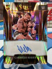Carmelo Hayes [Flash Prizm] Wrestling Cards 2022 Panini Select WWE Signature Selections Prices