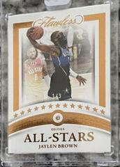 Jaylen Brown [Bronze] #181 Basketball Cards 2022 Panini Flawless Prices