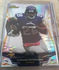 Adrian Peterson [Pulsar Refractor] #1 Football Cards 2014 Topps Finest Prices