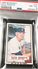 Dick Radatz [Hand Cut] #10 Baseball Cards 1965 Bazooka Prices