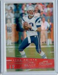 Tom Brady [Xtra Points Red] #95 Football Cards 2006 Playoff Prestige Prices