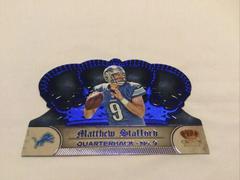 Matthew Stafford [Blue] #67 Football Cards 2012 Panini Crown Royale Prices