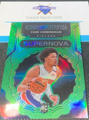 Cade Cunningham [Green Flood] Basketball Cards 2021 Panini Obsidian Supernova Prices