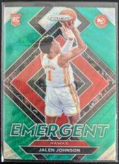 Jalen Johnson [Green Wave] #18 Basketball Cards 2021 Panini Prizm Emergent Prices