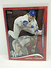 Justin Turner [Red Hot Foil] Baseball Cards 2014 Topps Update Prices