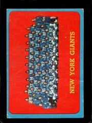 N.Y. Giants Team #60 Football Cards 1963 Topps Prices
