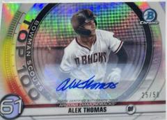 Alek Thomas [Autograph] #BTP61 Baseball Cards 2020 Bowman Chrome Scouts' Top 100 Prices