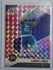 LeBron James [Camo Pink] #81 Basketball Cards 2020 Panini Mosaic Prices