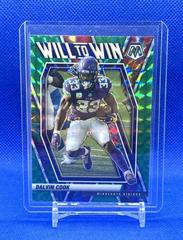 Dalvin Cook [Green Fluorescent] #WW-12 Football Cards 2021 Panini Mosaic Will to Win Prices
