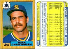John Christensen #23T Baseball Cards 1987 Topps Traded Prices