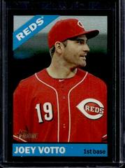 Joey Votto [Chrome Black Refractor] #451 Baseball Cards 2015 Topps Heritage Prices