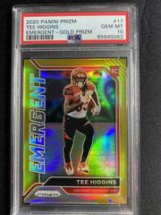 Tee Higgins [Gold] Football Cards 2020 Panini Prizm Emergent Prices